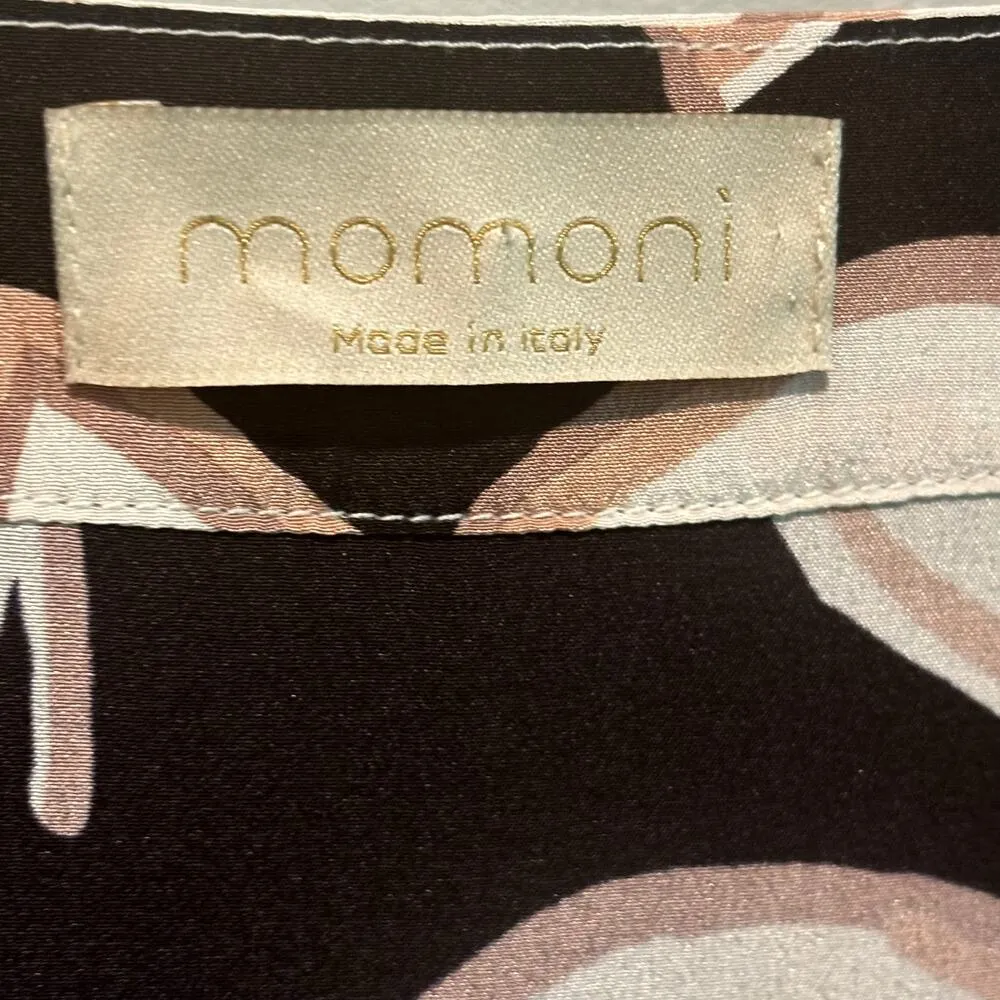 Momoni Varese Floral Silk Midi Dress - Image 4