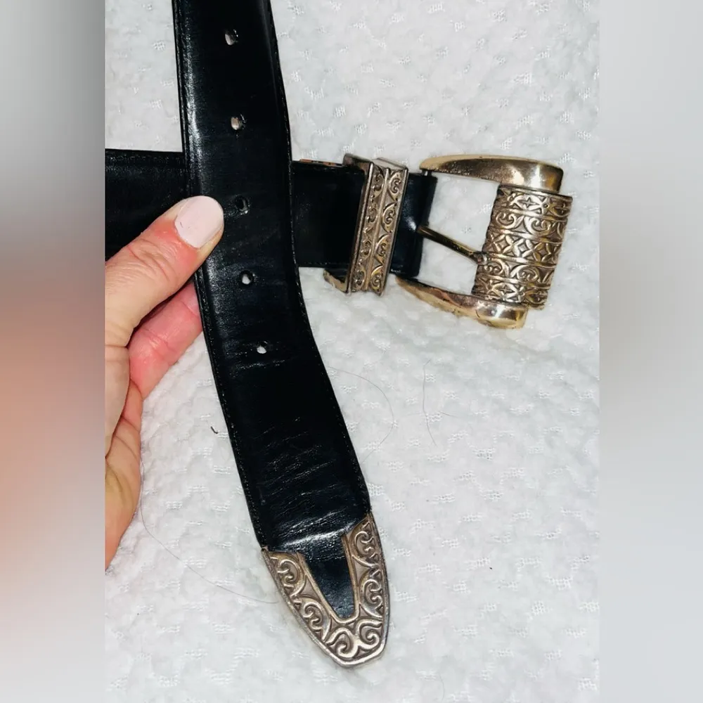 BRIGHTON Museum Leather Belt sz L - Image 3