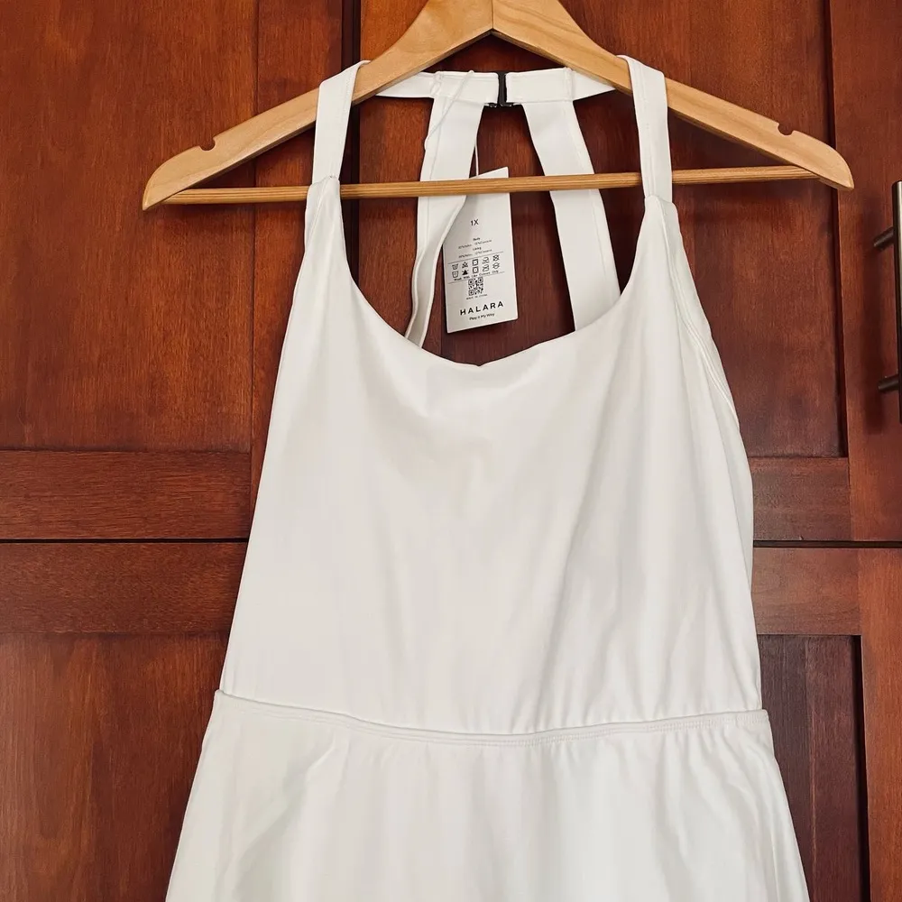 Exercise Dress Backless Cut Out Twisted Side Pocket 2-in-1 Size 1X NEW - Image 4