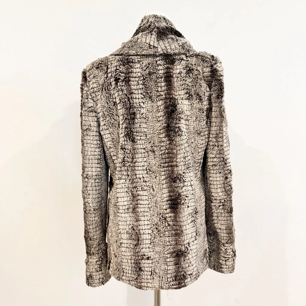 Alice + Olivia‎ Leana Womens Faux Fur Winter Jacket in Tan Brown Outerwear - Image 8