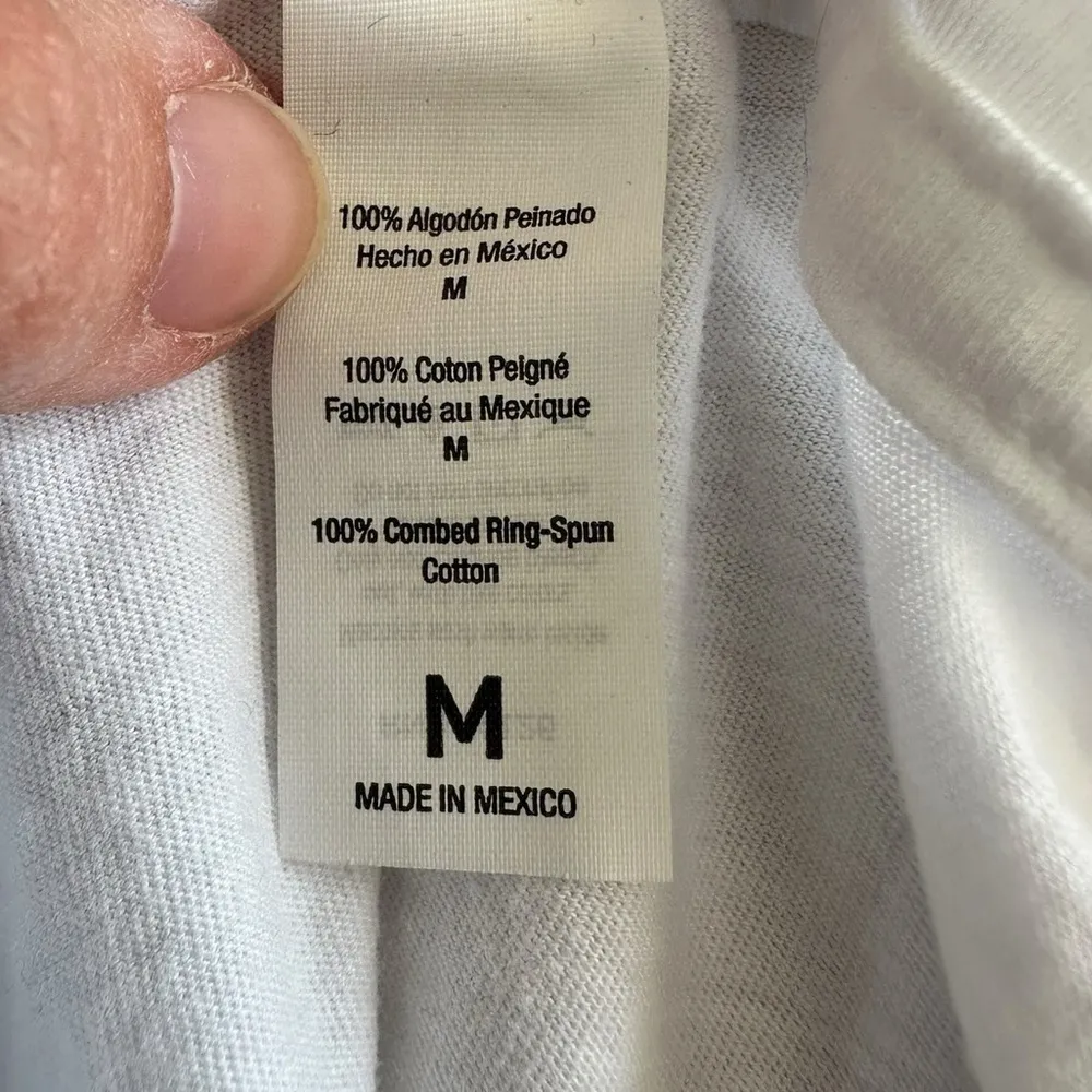 Tultex White Red‎ Graphic Short Sleeve Crewneck “Be Golden Farm” T-Shirt - Image 7