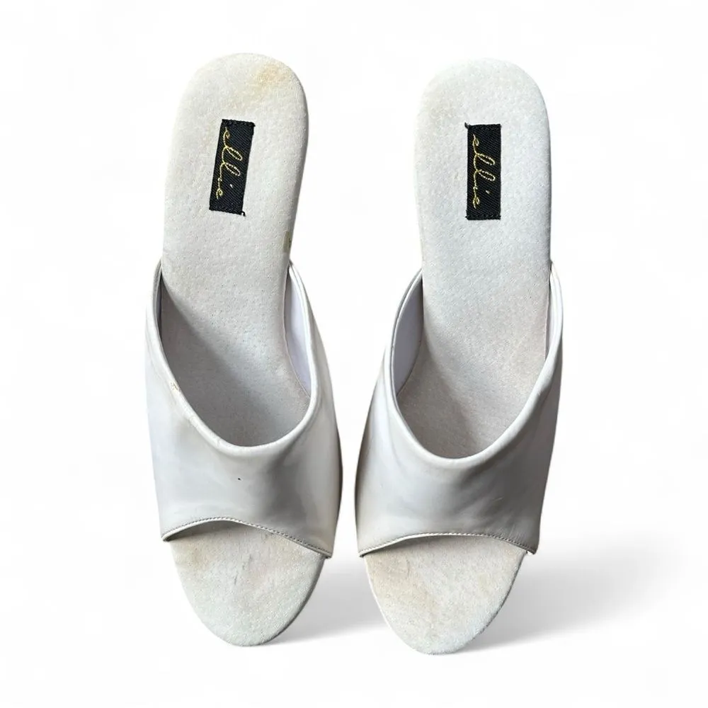 Ellie White Platform High Heel Shoes – Size 8 - Image 4