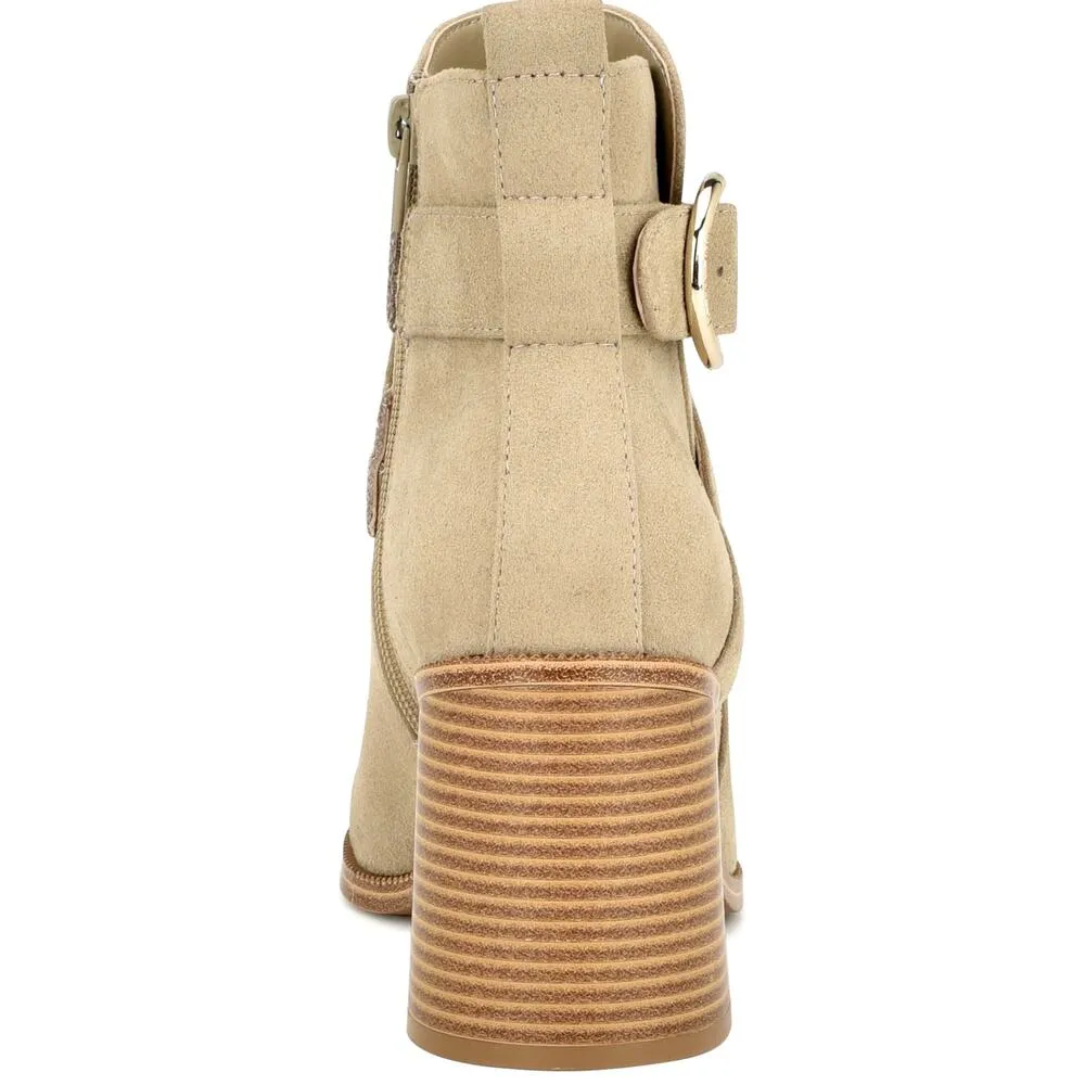 Nine West Nevermind Stacked Heel Bootie Sughero size 9 - Image 4