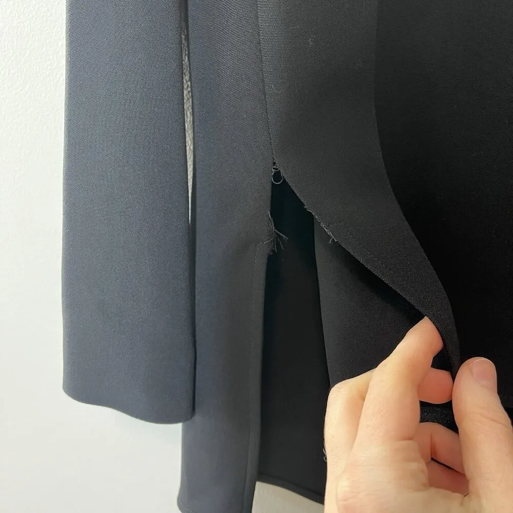 Stella McCartney NWT Black Arlesa Quarter Zip Blouse‎ Size 38 - Image 3