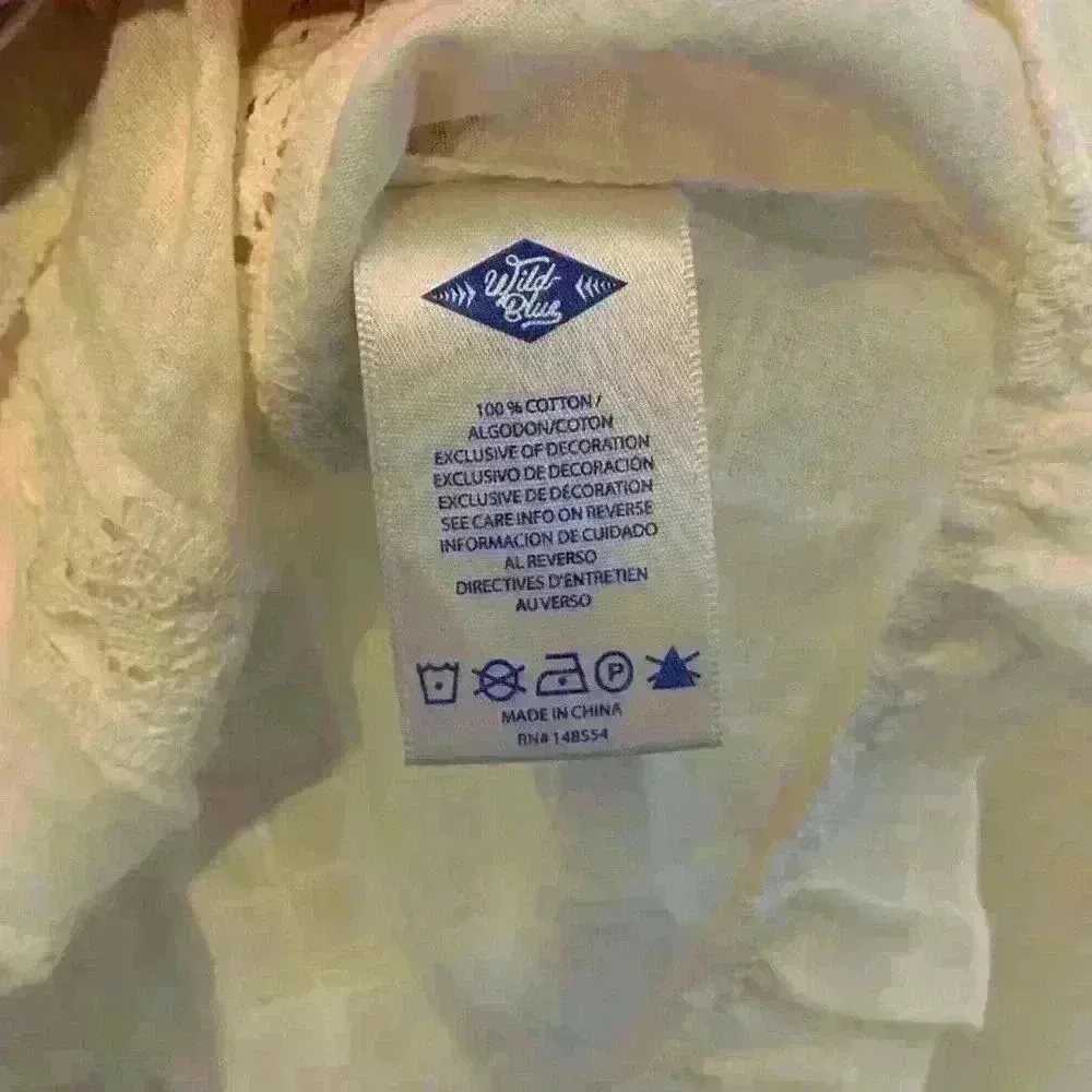 Wild Blue x Sadie Robertson sz xs boho festival concert bridal crochet ruffles - Image 6