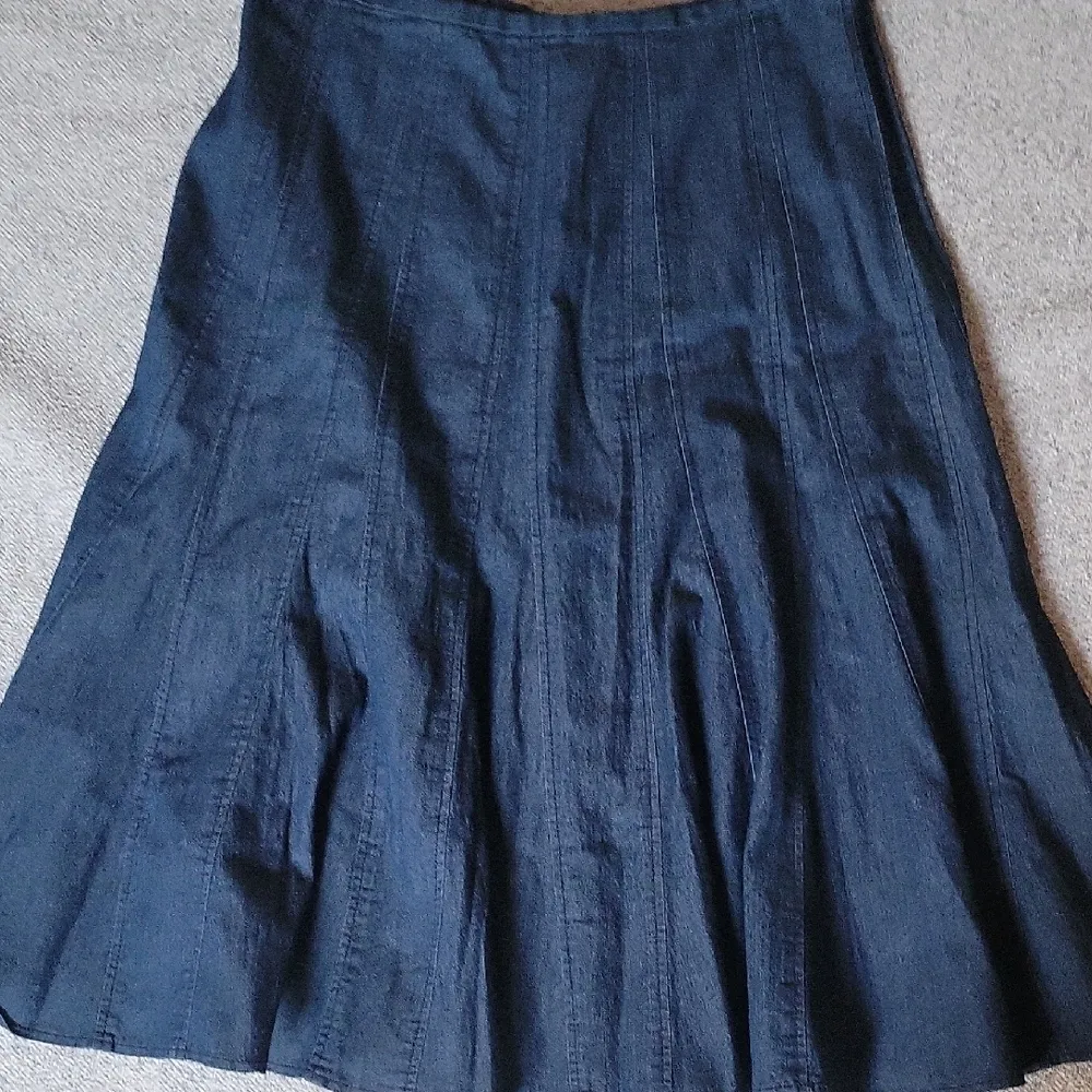 Larry Levine Indigo Denim Skirt Size 10 - Image 7