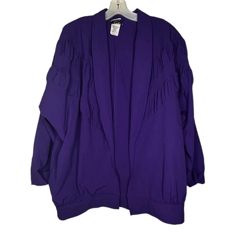 Vintage Teddi‎ Sport Pantsuit Purple Size M - Image 3