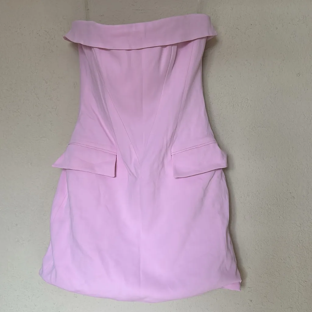 HOUSE OF CB 'Naia' Cotton Candy Strapless‎ Mini Dress NWOT size XS Tall - Image 9