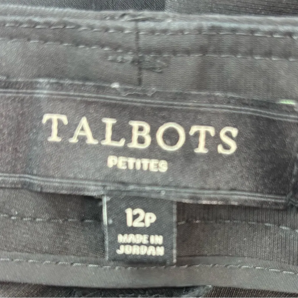 Talbots 12 Petite Black Workwear or Formal Trousers - Funeral - Image 8
