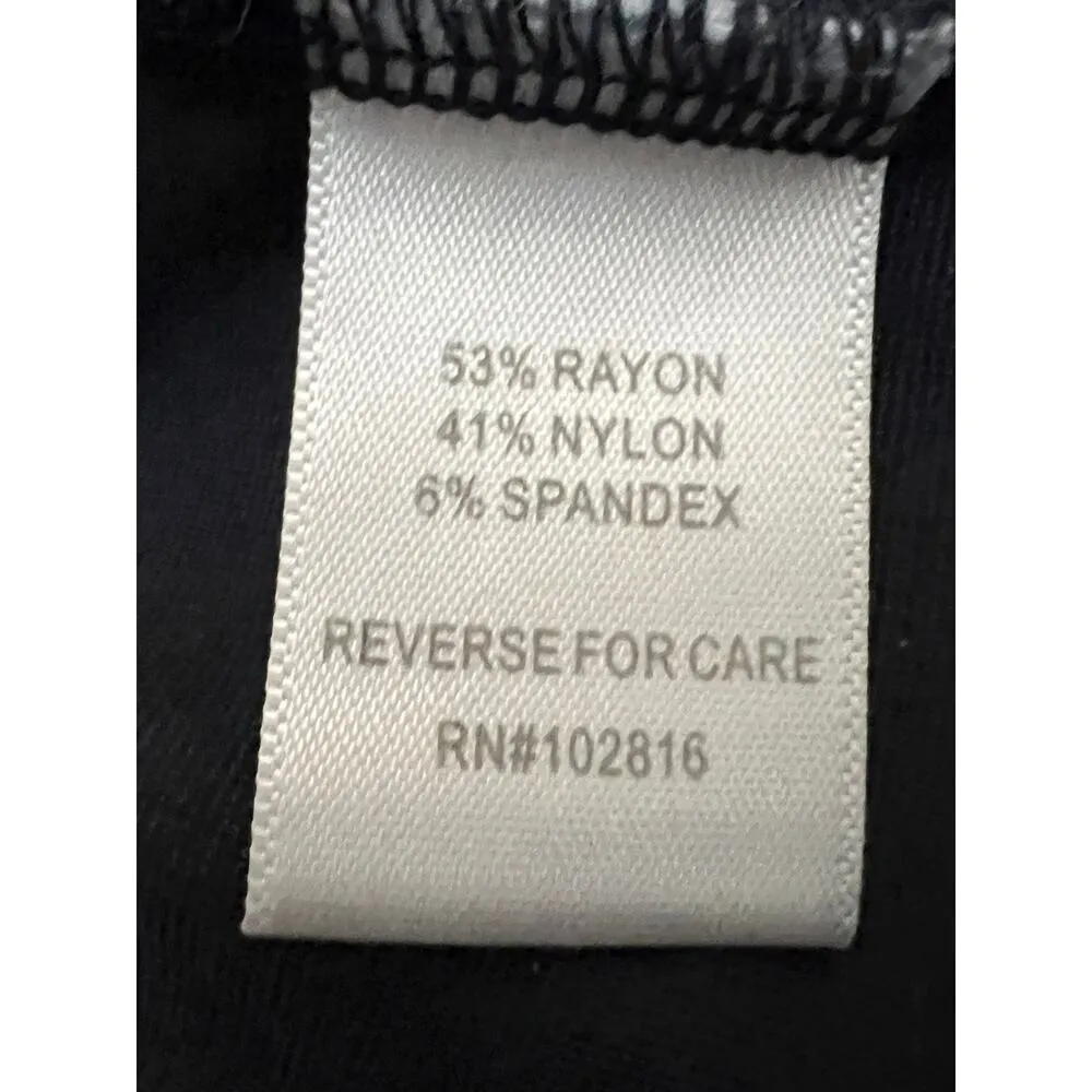 Garnet Hill womens pants navy pull-on stretch cropped high-risetapered leg - Image 4