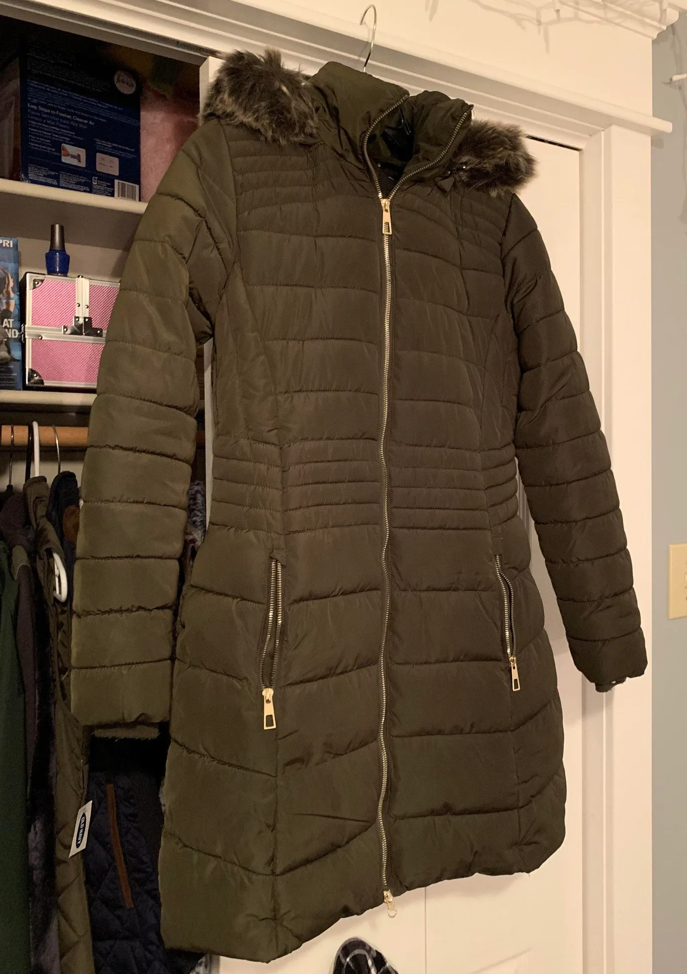 Marshalls Olive Green Winter Coat  - Image 3