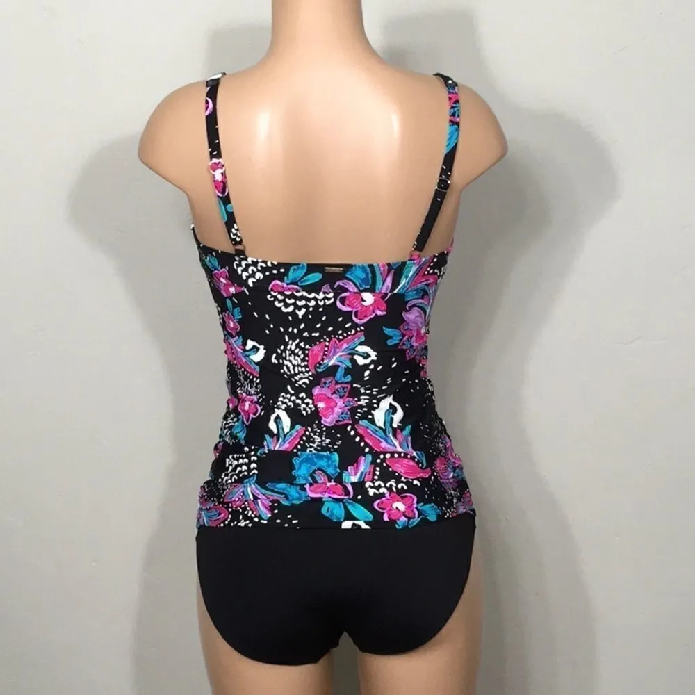 New. Anne Cole floral tankini set.  36B-34C top/ M-bottom   Retails $159 - Image 8