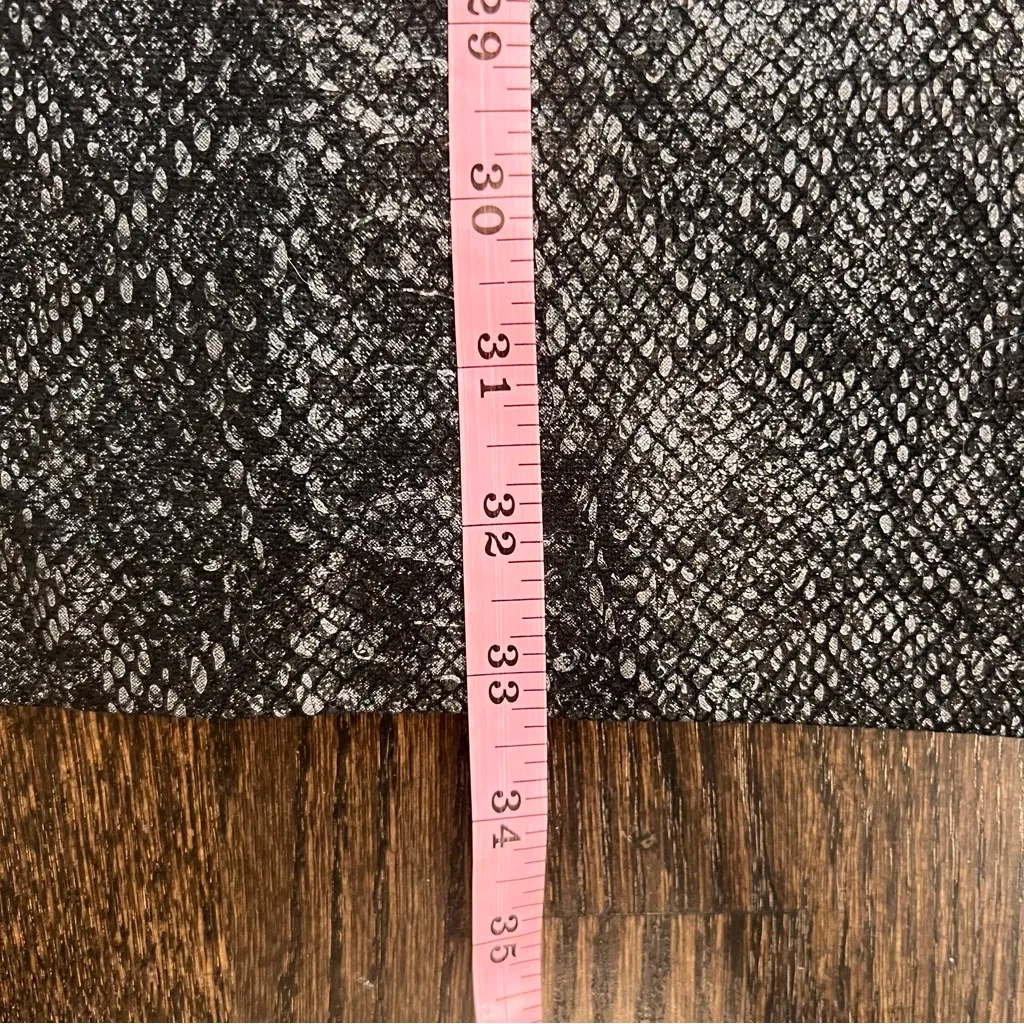 Cynthia Steffe Black and Silver Snakeskin Print Mini Dress - Image 4