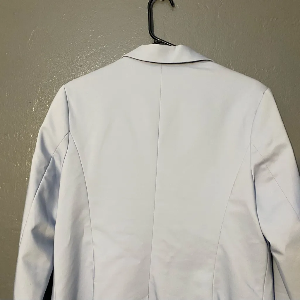 NWT A new Day lite blue long sleeved blazer size 14. 1 button close, pockets - Image 10