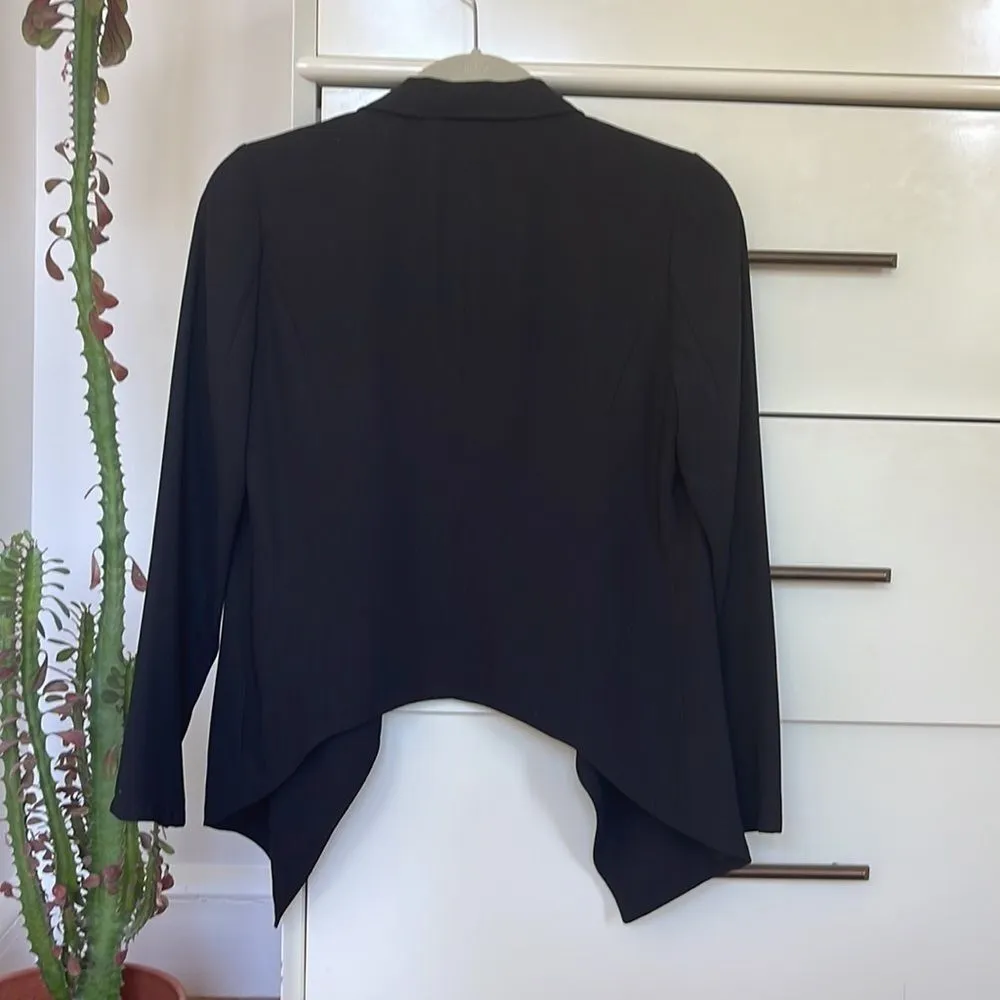 Madewell Buckly Drape Cardigan‎ Black Jacket Blazer Size 0 - Image 4