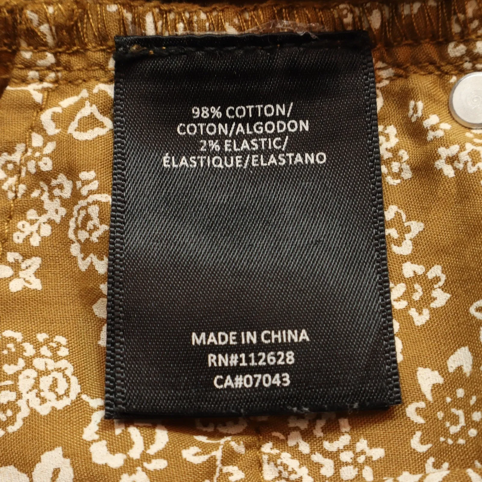 Nanette Lepore Yellow Hamilton Skinny Ankle Colorful Boho Beach Floral Pant 6/28 - Image 8