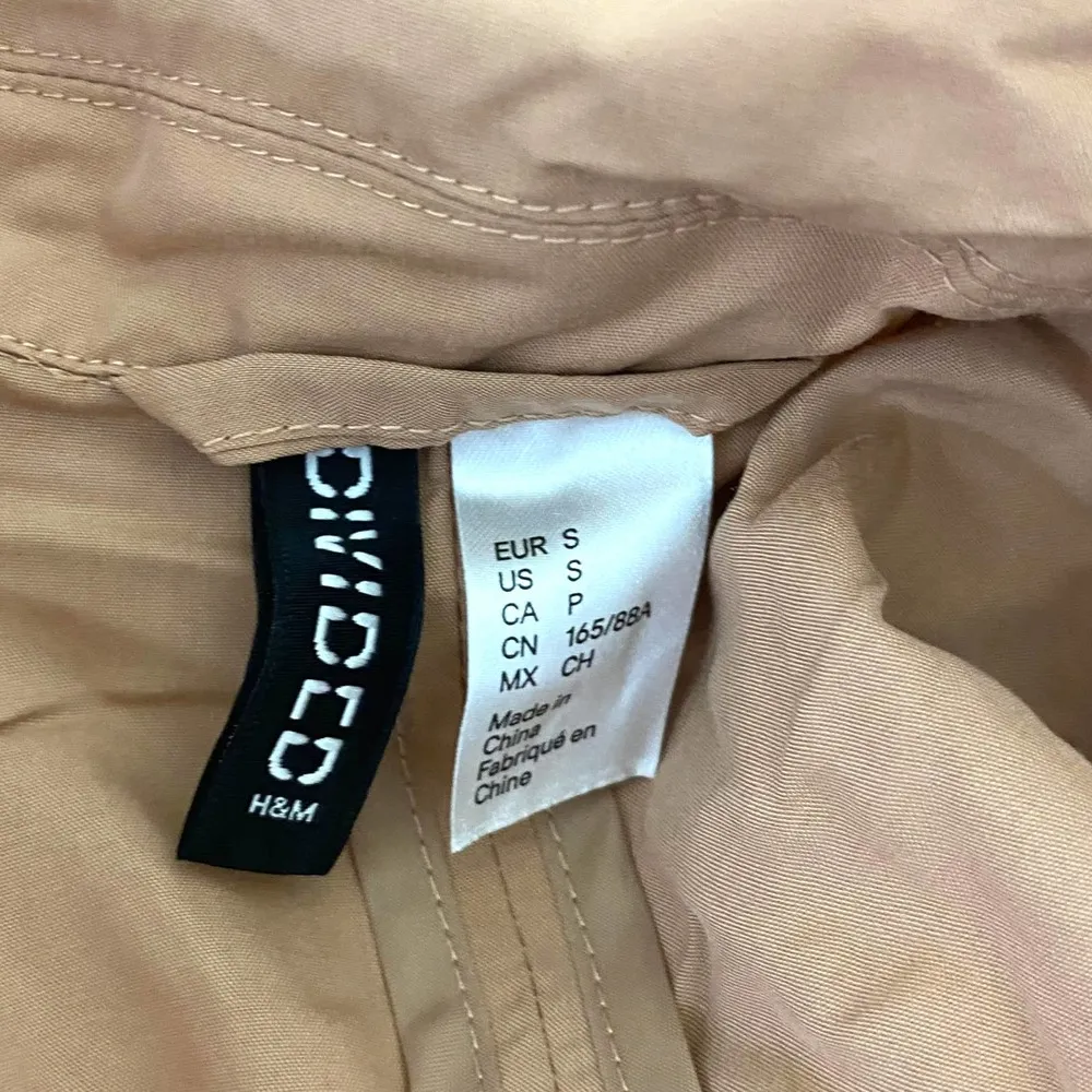 H&M Pink Knee Length Front Tie Lightweight Trench Coat - Image 33