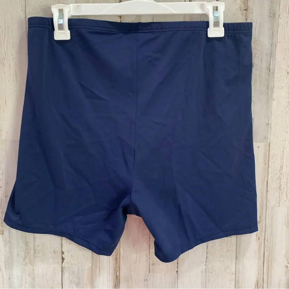 NWOT Swimsuits For All Chlorine Resistant Navy Bike Swim Shorts Plus Size Size 18 - Image 5