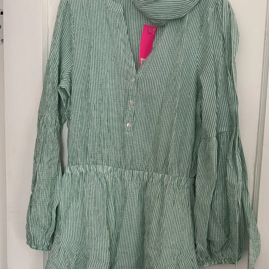 Lilly Pulitzer Carla Striped Dress in Spearmint Harbor Stripe - Image 2