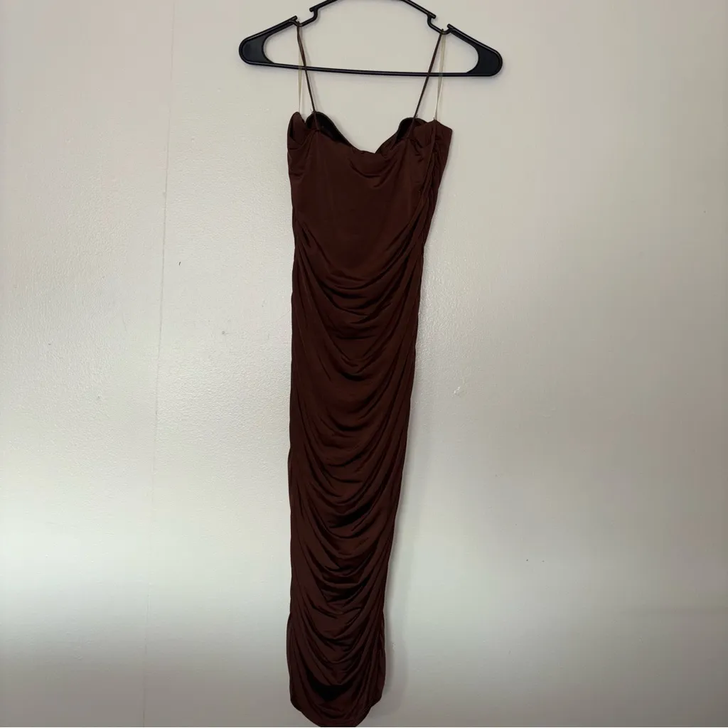 Windsor Brown Maxi Dress - Image 3