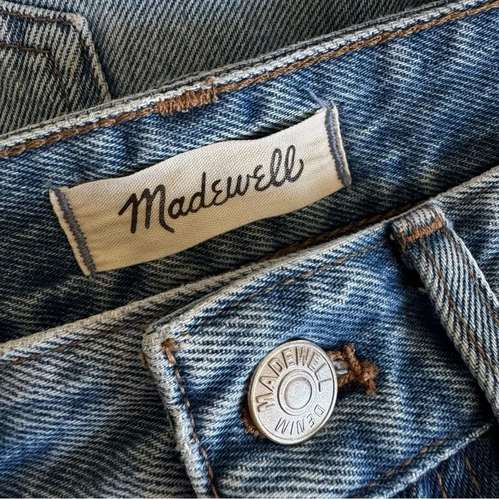 Madewell Relaxed Denim Shorts in Renfield Wash Destructed Edition ND697 - Image 10