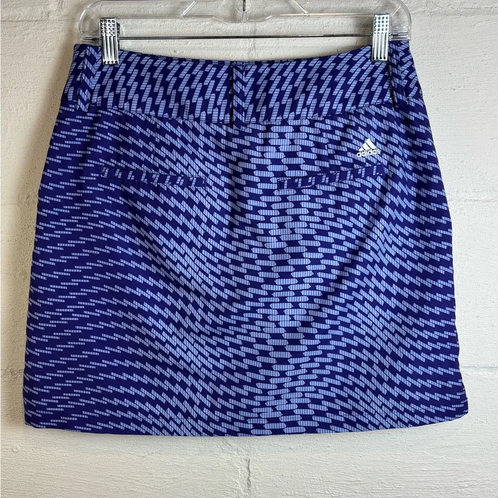 Adidas Climacool Purple Casual Sportswear Printed Athletic Tennis Skort Size 2 - Image 6