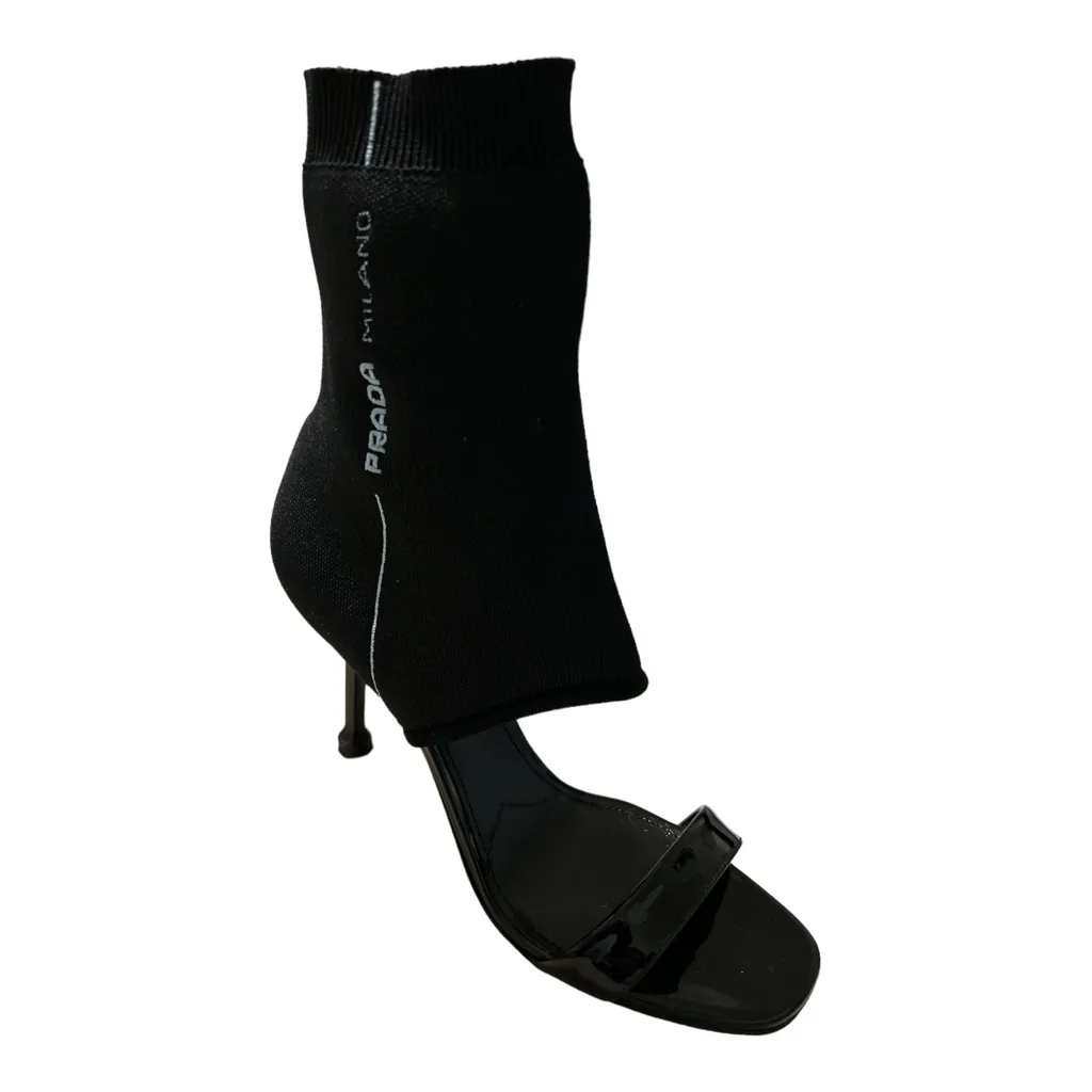 PRADA Black Neoprene Sock Open Toe
Heels Size 35.5‎ / US 5 - Image 5