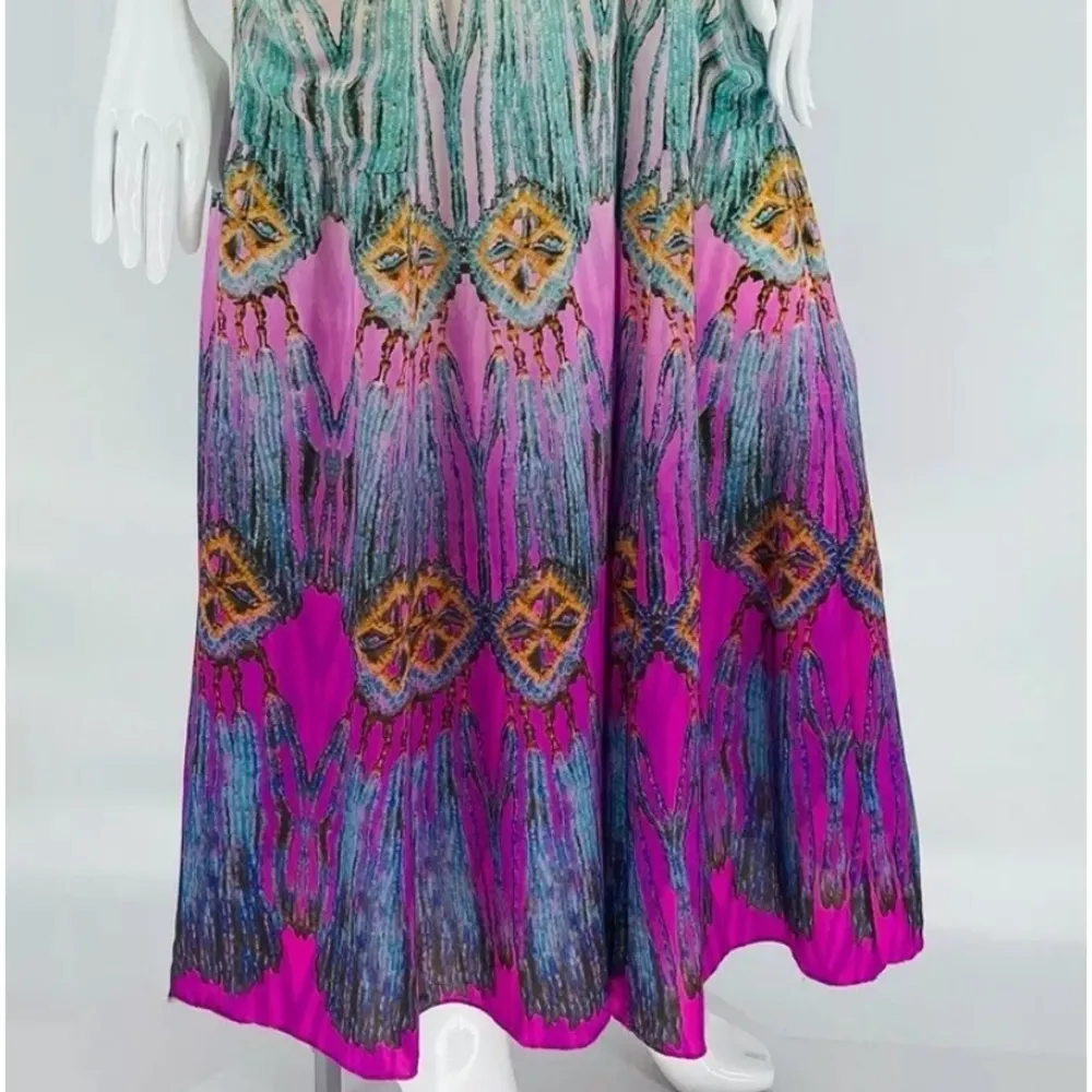 Nanette Lapore Silk Boho Dreamcatcher Maxi Dress Size 4 - Image 15