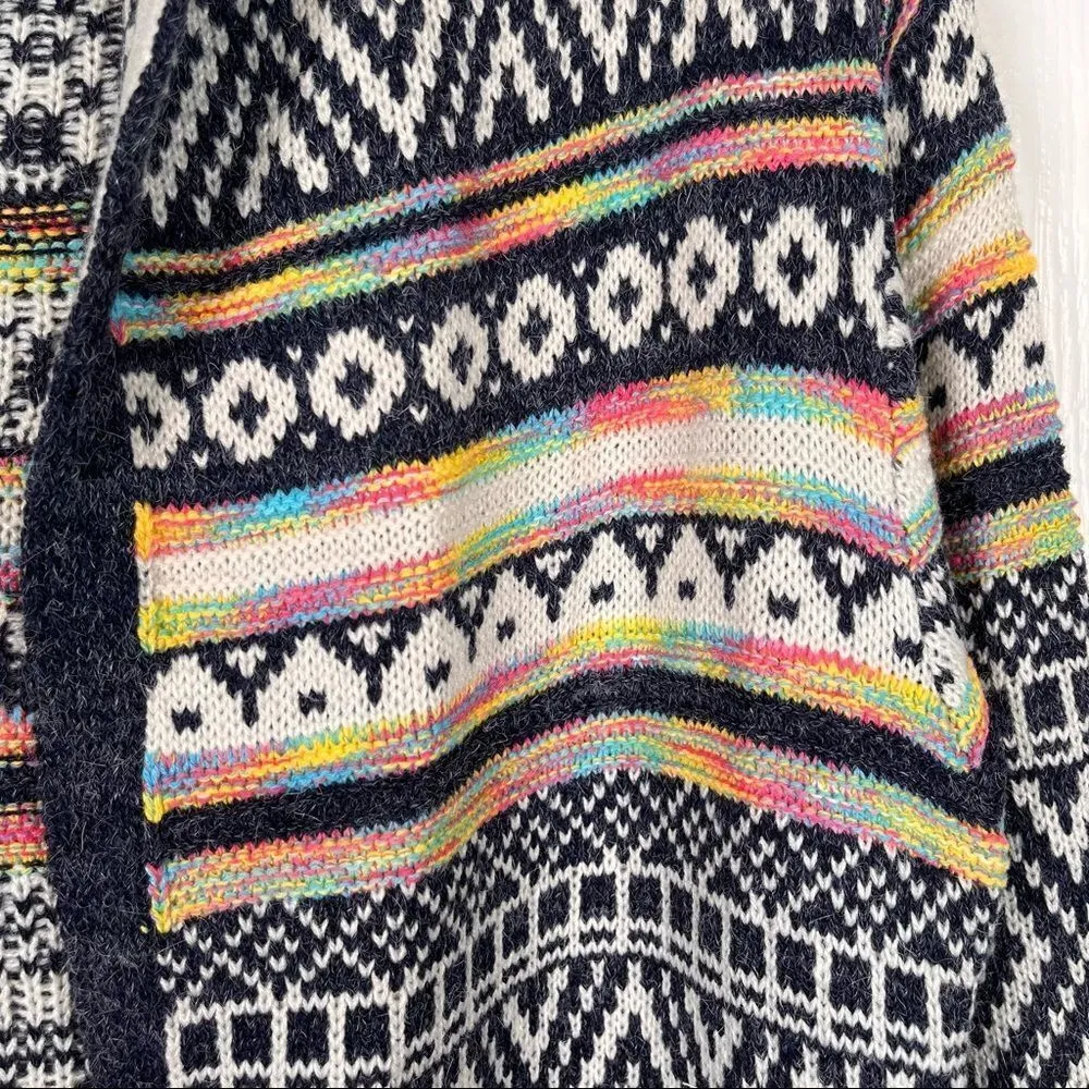 Monteau Hooded Open Cardigan Sweater Sz XS - Image 5