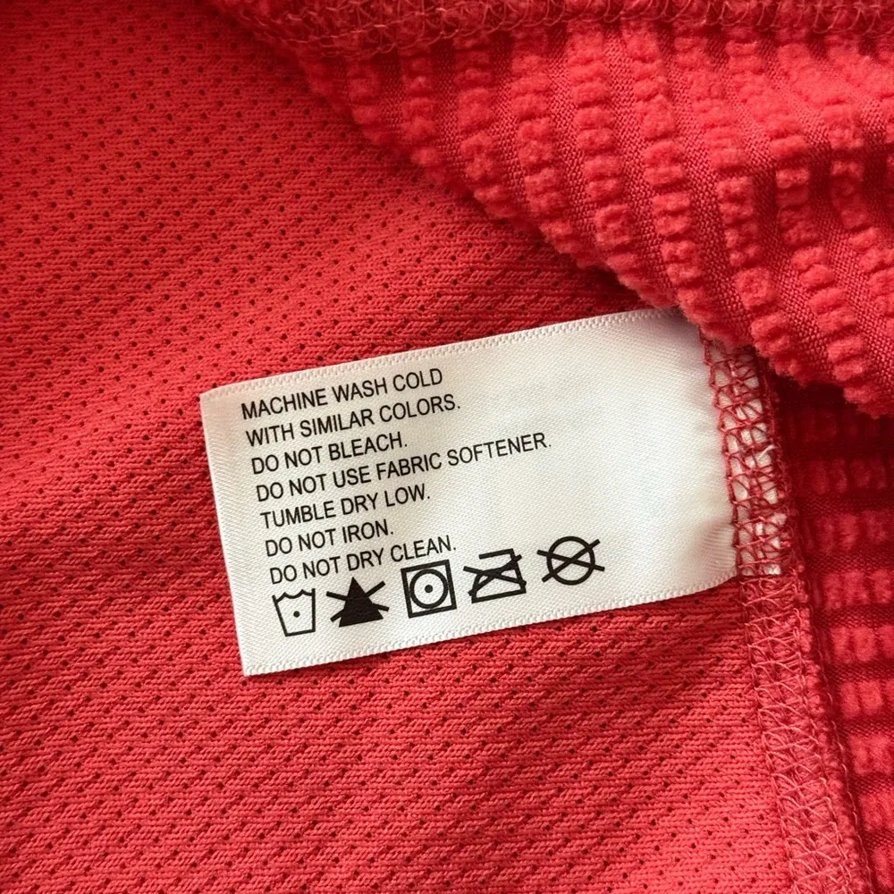 Orvis 1/4 Zip Pullover - Size Small - Red Orange - Image 8