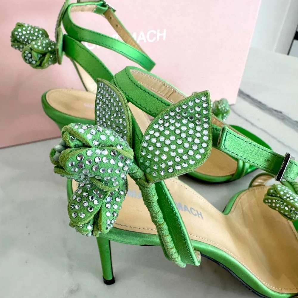 Mach & Mach Wonder Tulip Crystal Sandals - Image 7