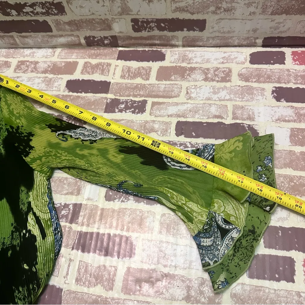 Essentials by Milano Green and Black Button Down Shirt - Image 6