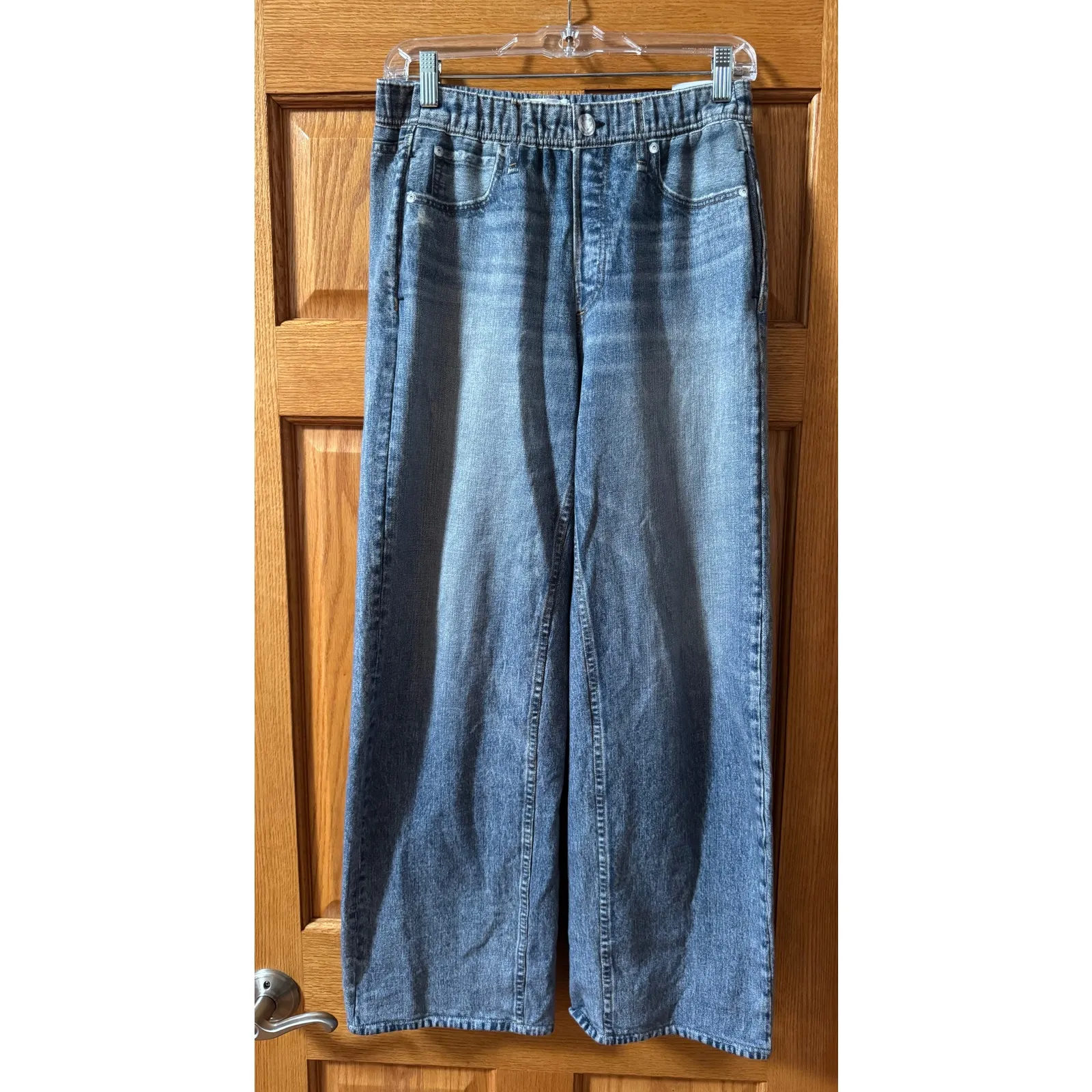 Rag & Bone Miramar Wide Leg Sweatpant Jeans - Size Small - Image 3