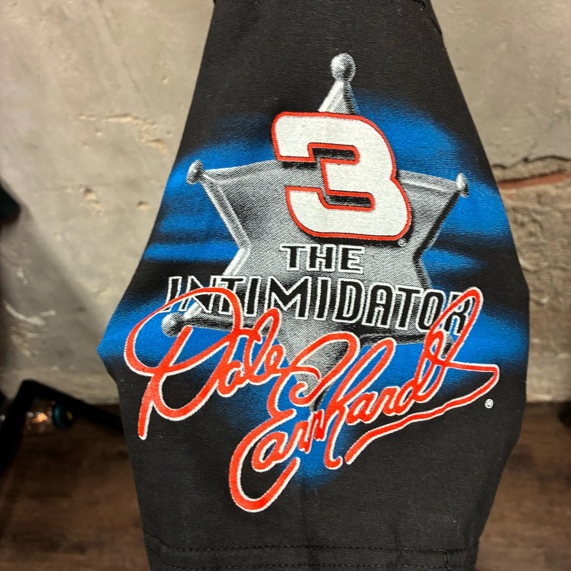 Vintage Dale Earnhardt AOP All Over Print 700 Charging Horses T-Shirt Medium 90s - Image 3