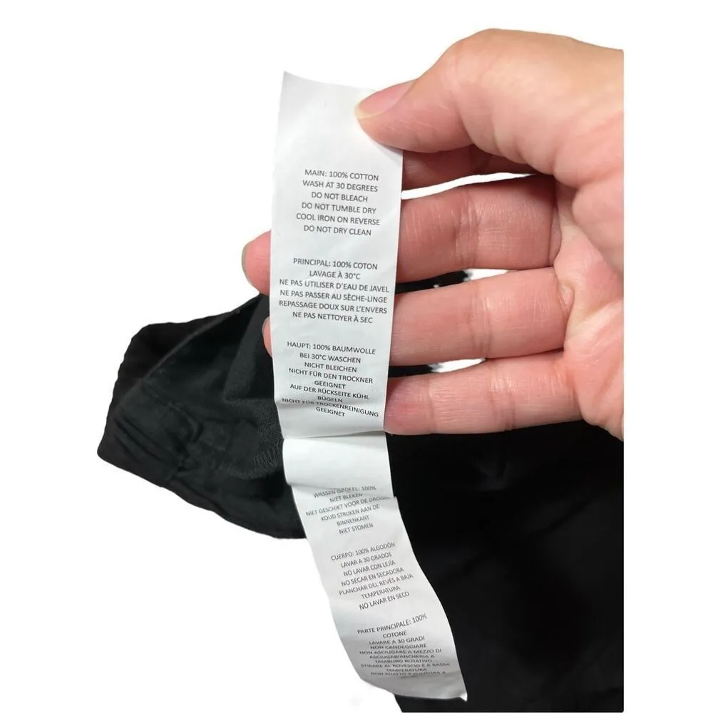 Boohoo Black Cotton Shorts‎ Size 4 - Image 7