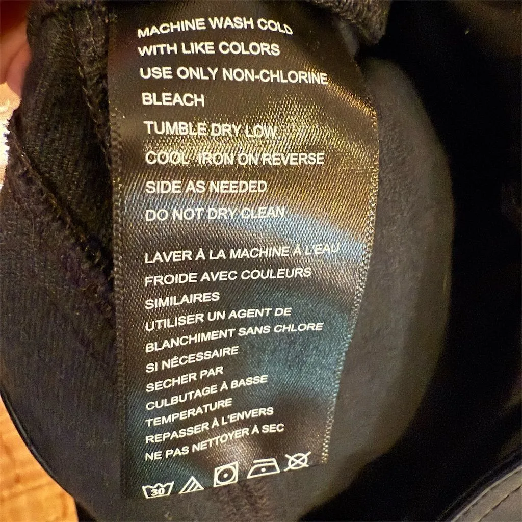 We The Free Women's Black Vegan Leather Straight Pants Size 2 Casual - Image 6