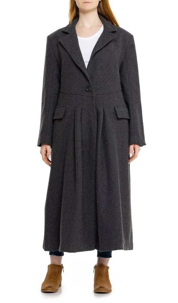 Free People Victoria Flared Wool-Blend Coat - Image 5