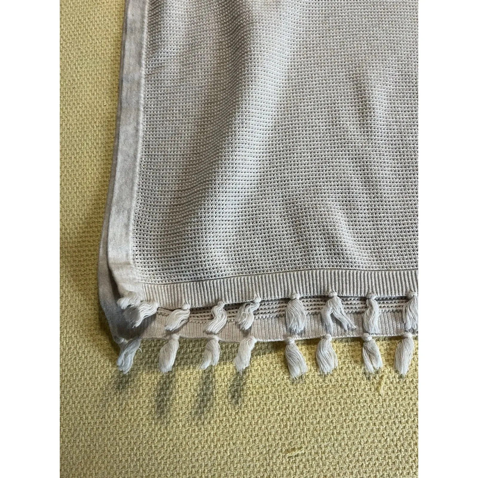 J. McLaughlin Asha Poncho Sweater OS Tassel Hem Luxe Classic Minimalist Layering - Image 5