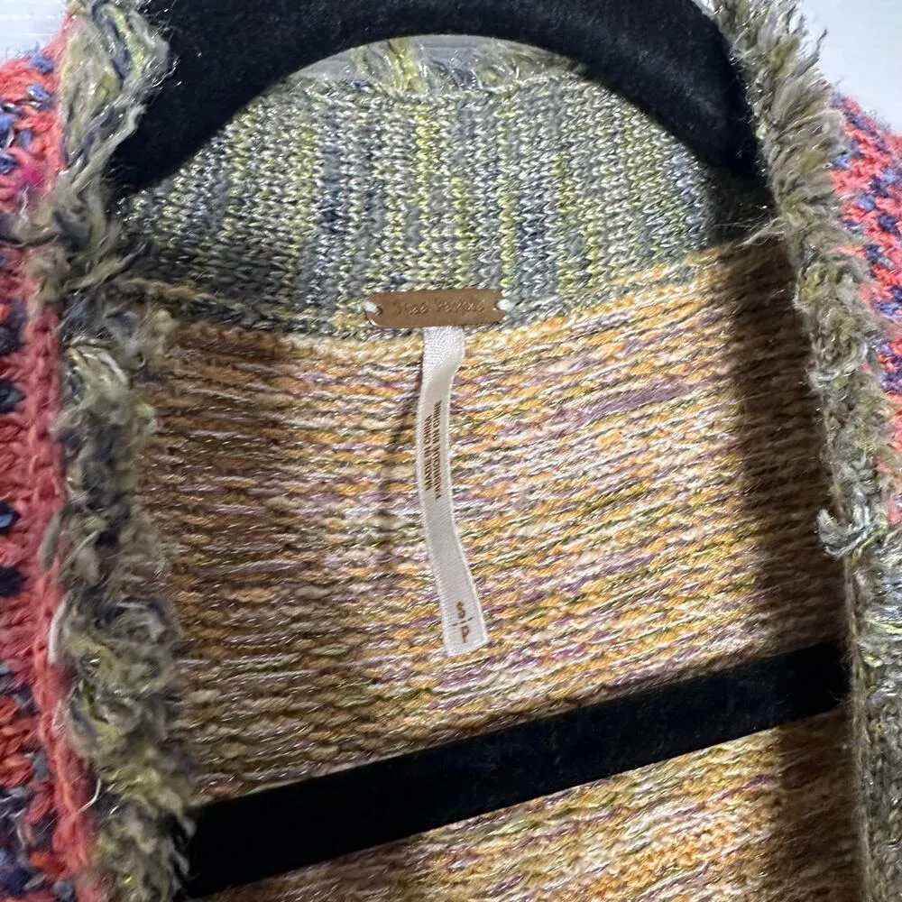 Free People HTF Size S Desert Drifter‎ Long Sleeve Thick Knit Coatigan Cardigan - Image 4