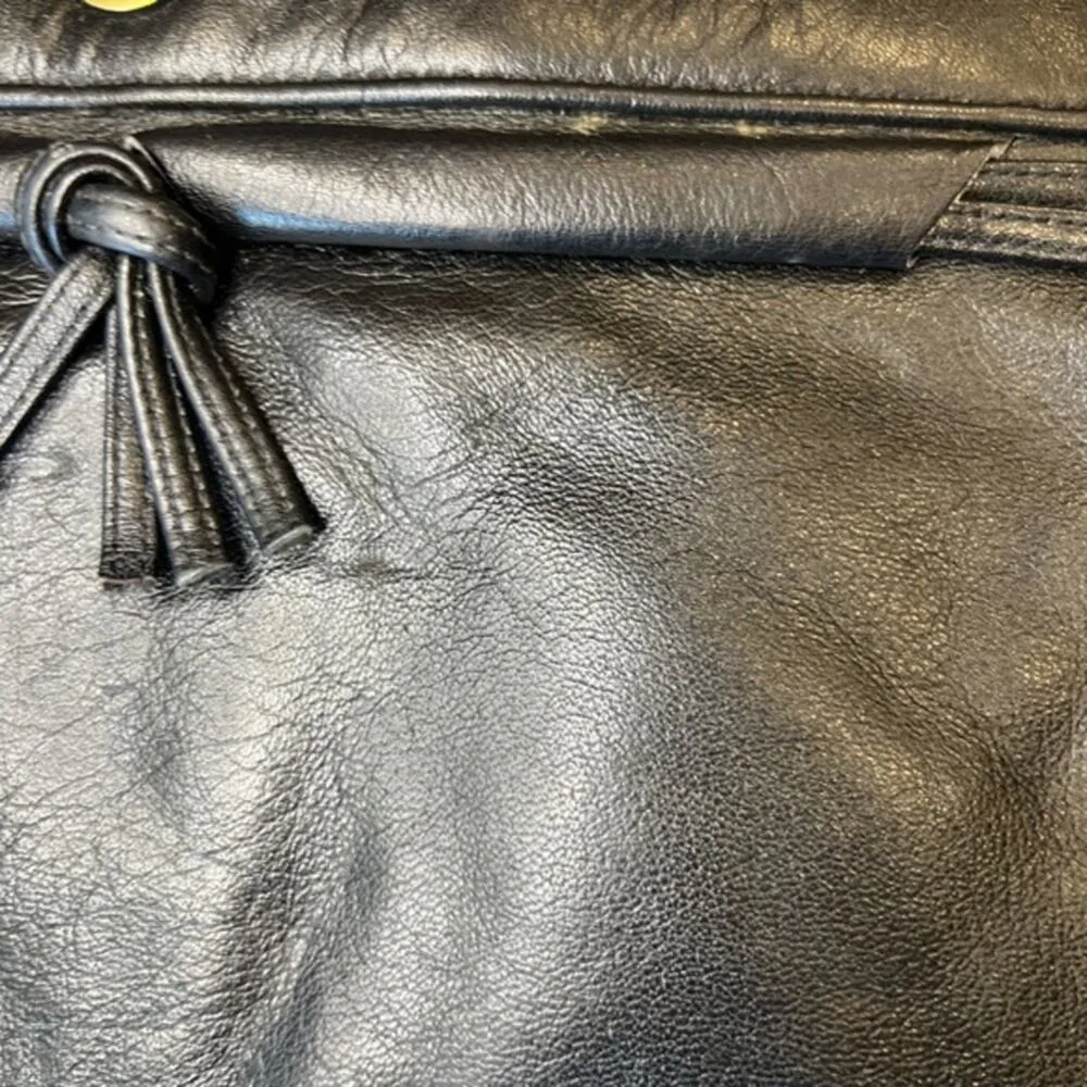 Etienne Aigner Vintage Black Leather Clutch Bag - Image 2