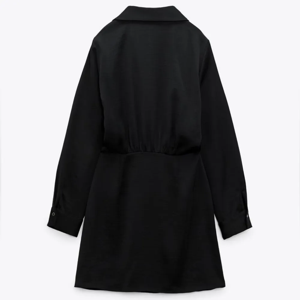 ZARA SATIN WRAP DRESS - Image 8