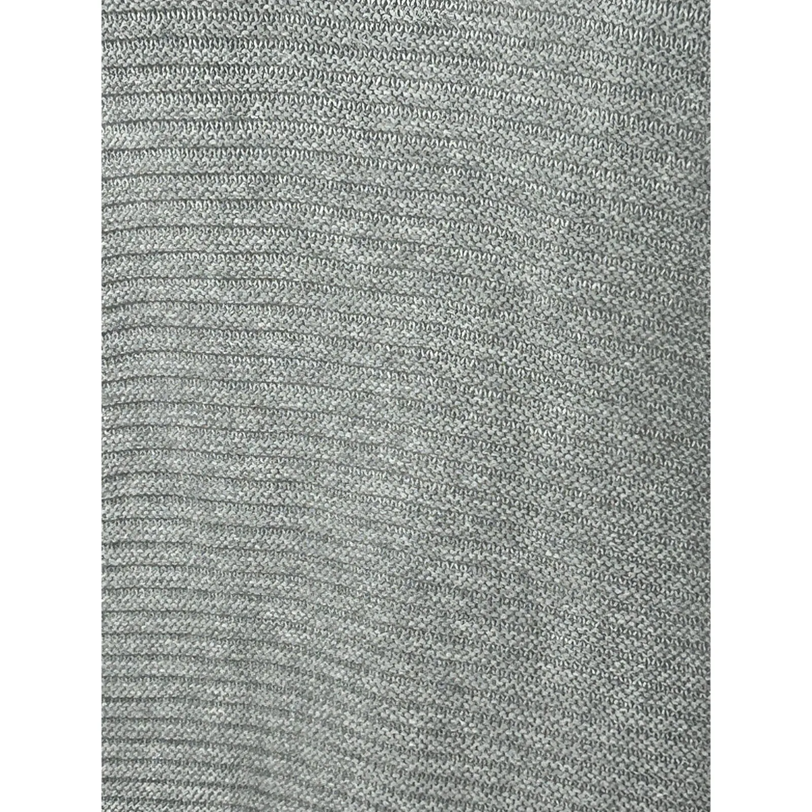 Vince Camuto Grey Mock Neck Ribbed Sweater Medium Cotton Minimalist - Image 8