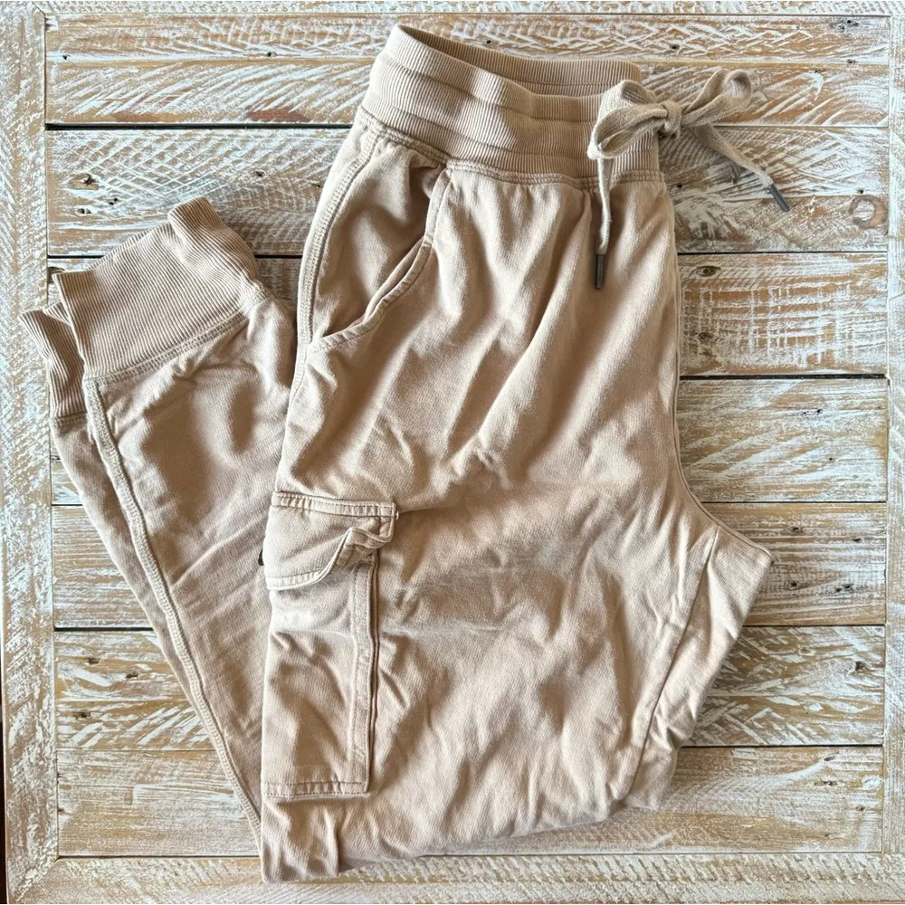 ⭐️Aerie Cargo Joggers 100% Cotton Khaki⭐️ ~medium - Image 2