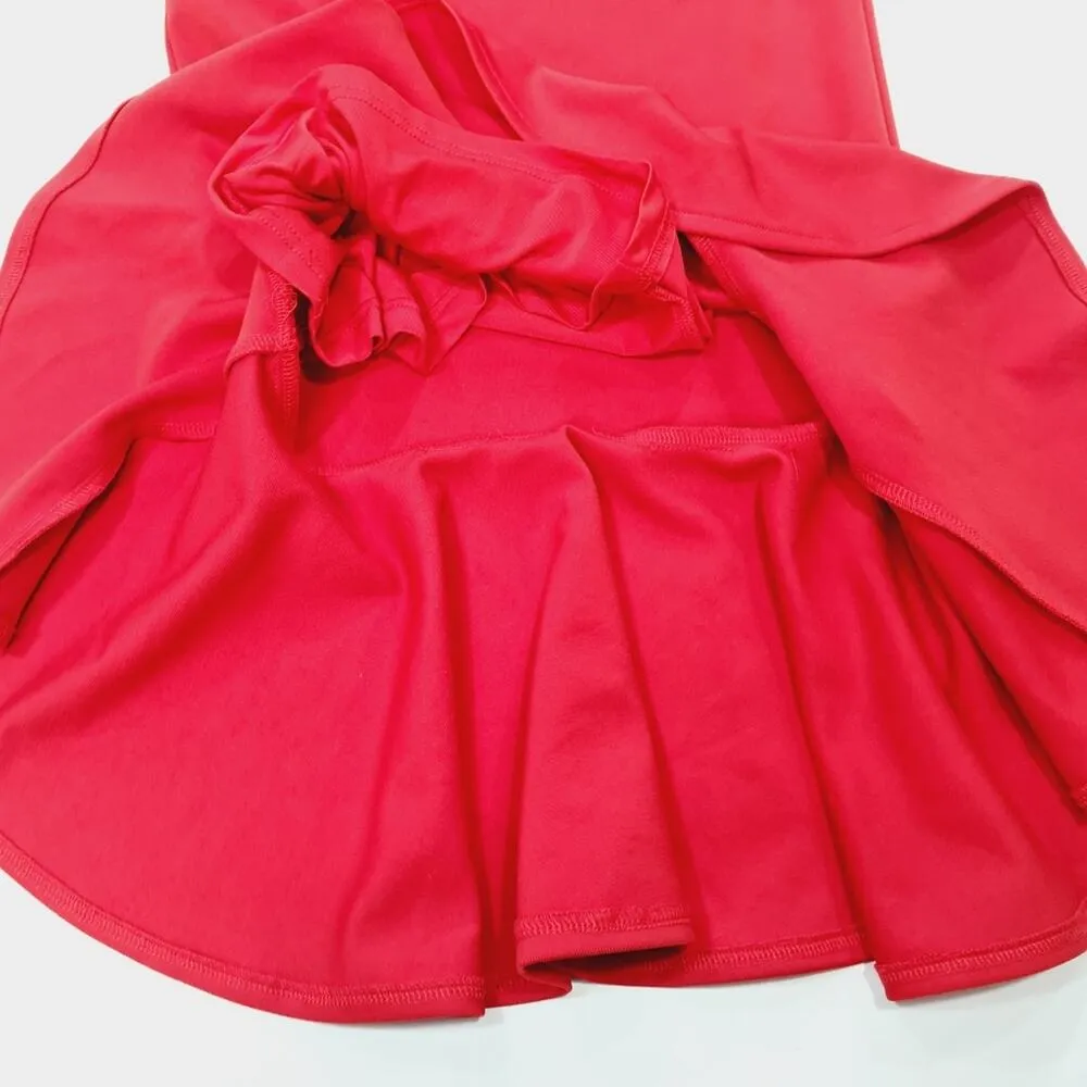 Superdown Izzy Ruffle Maxi Dress in Red XS - Image 4