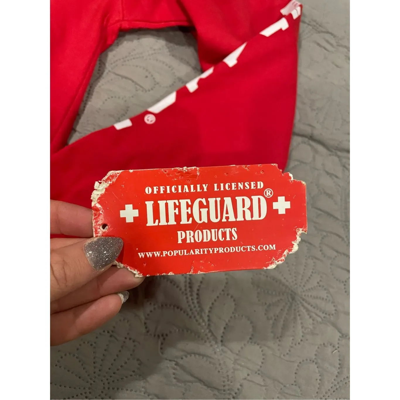 Lifeguard Zip Up Hoodie Sweatshirt Small Key West Florida Baywatch Small New Red - Image 2