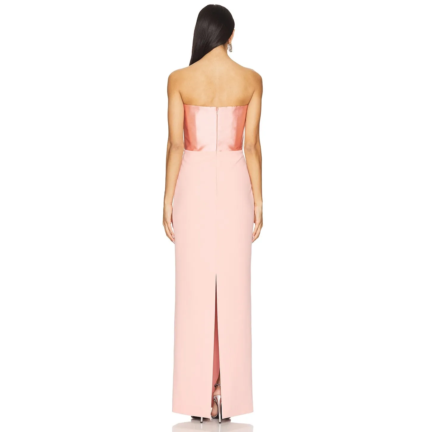 Solace London Afra Elegant Minimalist Structured Putty Pink Dress NWT $630 6 - Image 5