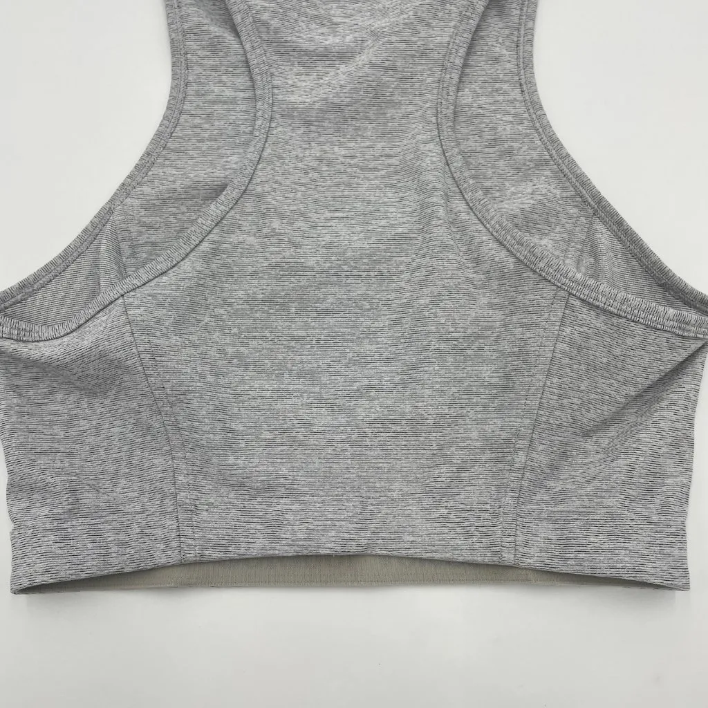 Outdoor Voices Sports Bra Racerback Pull-On Size Small Heather Gray Athletic Gym - Image 9