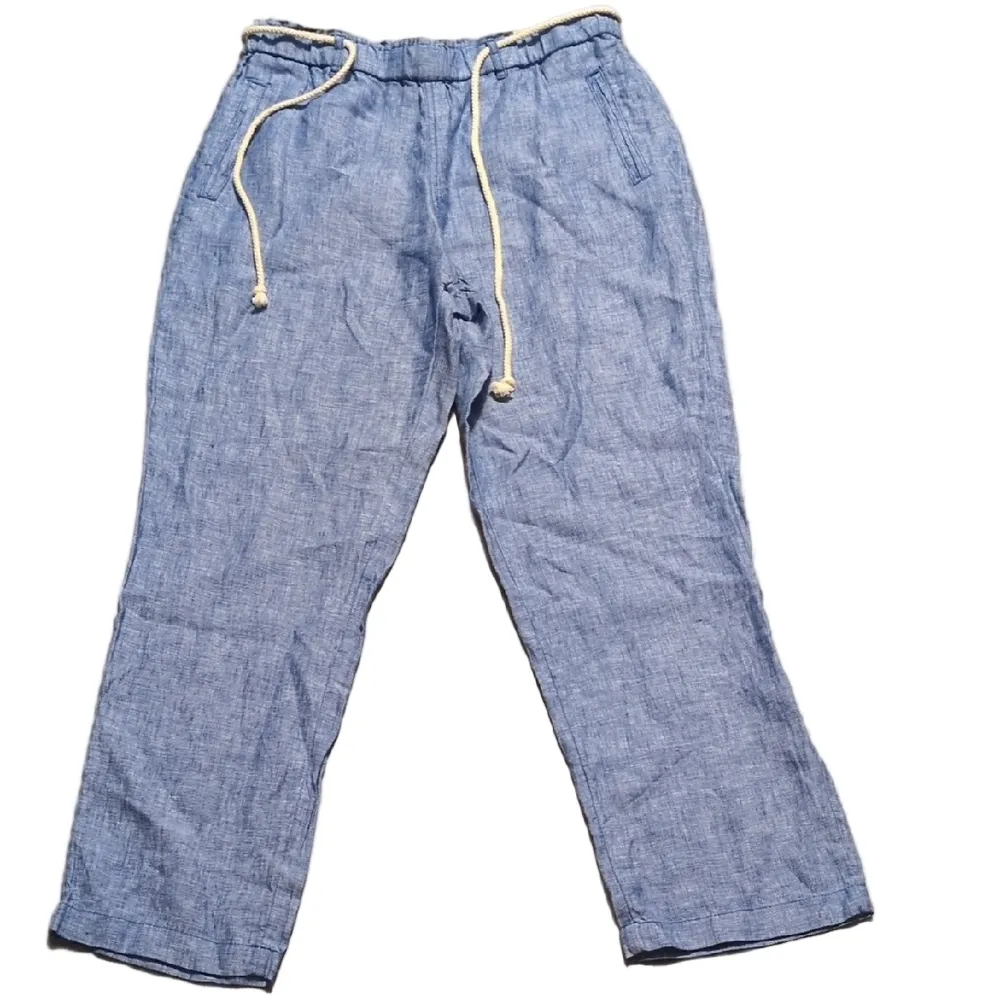 C & C California Blue Linen Pants Size Large - Image 2