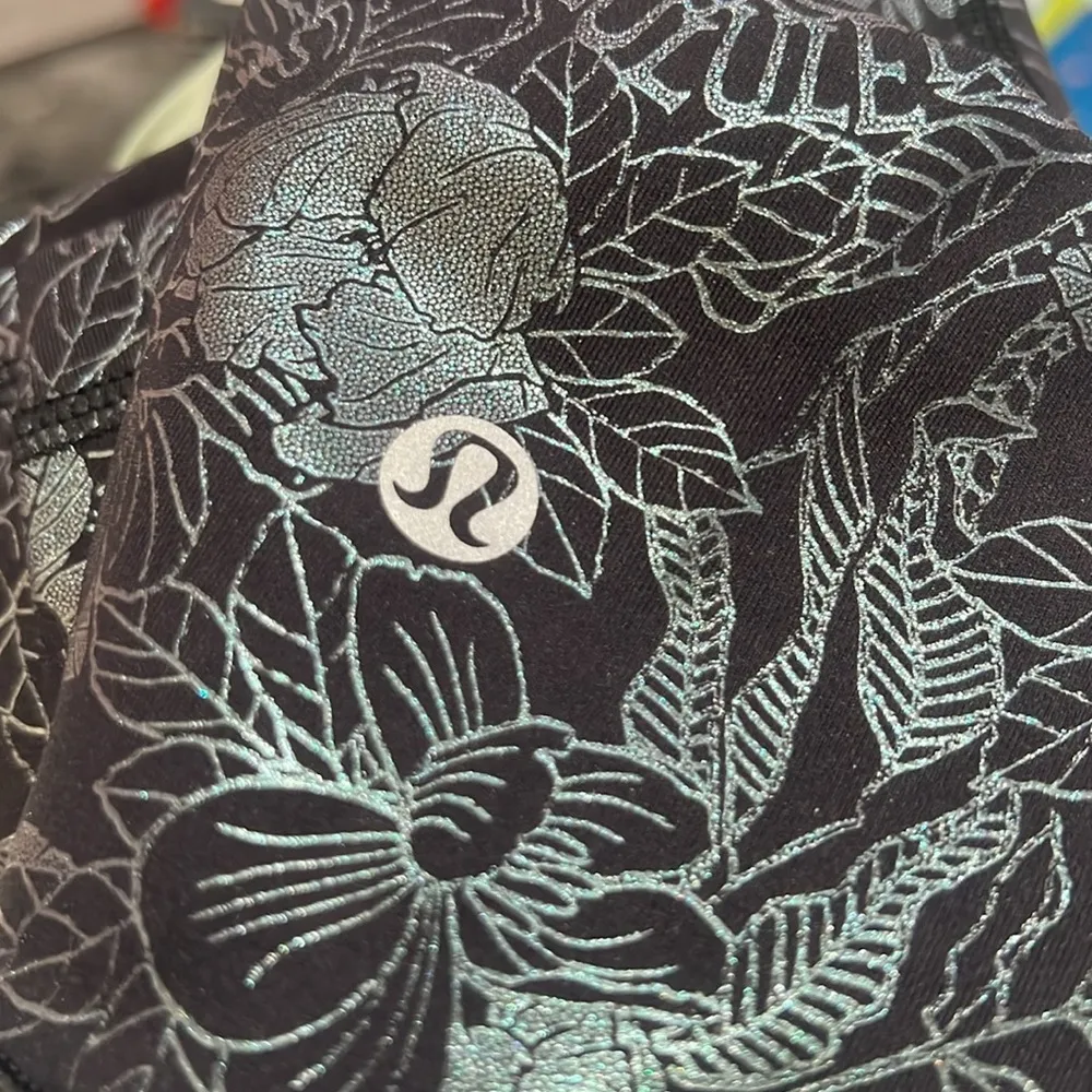 Wunder Under High Rise Tight Shine Flourish Black Iridescent Foil - Image 5