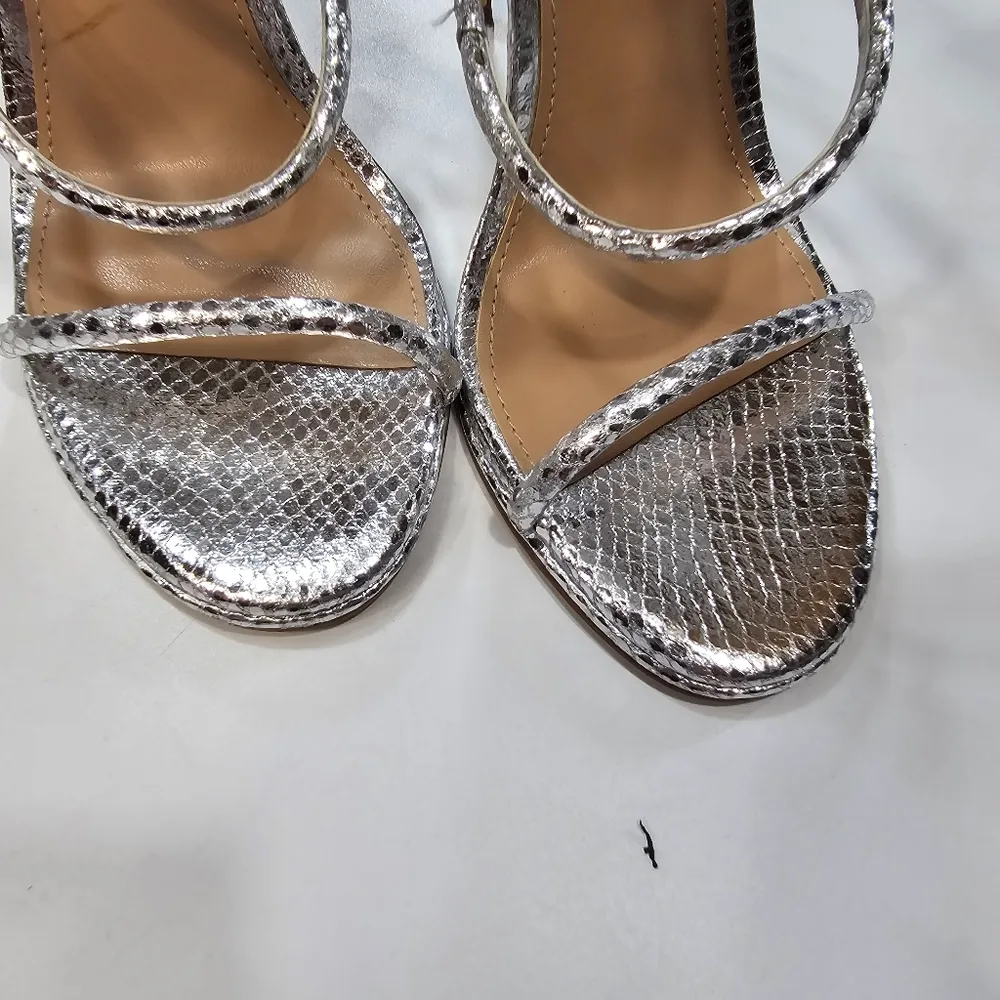 Steve Madden Exotica Heel in Silver Snake - Image 3